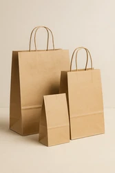   שקיות נייר מידות שונות 